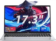 2026 Gaming Laptop,17.3Inch AMD Ryzen 3 4300U (4C/4T, Beat Intel Processor N100,up to 3.7GHz) 16GB D