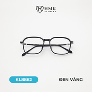 Gọng Kính Mắt HMK Eyewear Chất Liệu Nhựa Phối Càng Kim Loại Dáng Vuông Form Kính To - KL8862