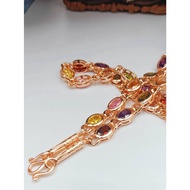 jewery33 K215 สร้อยคอนพเก้า สร้อยคอนาคนพเก้า เพรชมณีใต้น้ำ งาน CZ แท้