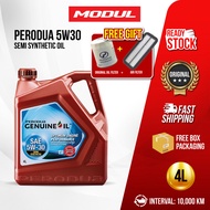PERODUA 5W30 4L oem ENGINE OIL+PERODUA OIL FILTER (15601-00R01)+AIR FILTER Motor Oil Car Oil Engine Minyak Motor Enjin