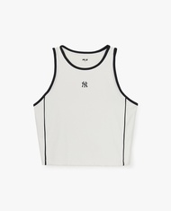 MLB - Áo ba lỗ nữ phom croptop Basic Small Logo 3FTKB0153-50IVS