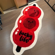 Rock Candied Gourd Carpet | Imitation Cashmere Mat Floor Mat Bedroom Foot Mat Bathroom Mat Absorbent