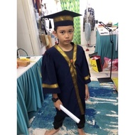 Jubah Konvo + Topi Kanak-Kanak Tadika Kemas (Mengambil tempahan), Material Koshibo Border lace , Moq