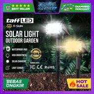 TAFFWARE T-SUN LAMPU SOROT TAMAN SOLAR PANEL OUTDOOR WATERPROOF 20 LED - DHIORA STORE