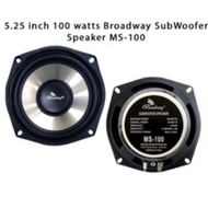 100 watts 5.25 inch Broadway Subwoofer Speaker MS-100 100w d5