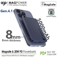 MAGPOWER Gen.4.1 5000mAh Magsafe 移動電源 | 磁吸充電行動電源 【深藍色】