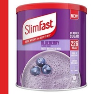 SlimFast - 藍莓(Blueberry)味代餐奶昔粉10餐365g (平行進口) (新舊包裝隨機出貨)