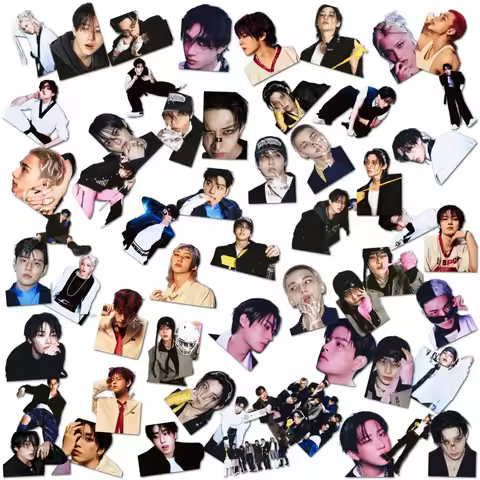 56pcs Skzoo Straykids Karma Album Self Adhesive Stickers Hyunjin Bang Chan Felix Lee Minho Kpop Fans