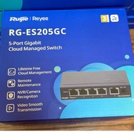 RUIJIE REYEE RG-ES205GC, 5-Port Gigabit Smart Cloud Managed Non-PoE Switch