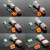 5 Set DT Conector DT06-2S/DT04-2P 2P 3P 4P 6P 8P 12P Waterproof Electrical Connector for Car Motor T