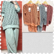 One Set Setelan Celana Setcel Wanita Knit Rajut Zara Motif