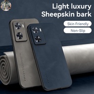 NC Luxury PU Leather Phone Case OPPO A57 A77S A77 5G 2022 A76 A96 A94 A74 A95 A74 5G Soft Sheepskin 