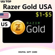 Razer Gold PIN US⚡Razer Gold Gift Card United States USD 1 / 2 / 5 E-GiftCard⚡UU TOP [24/7 Chatroom 