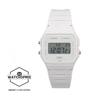 [Watchspree] [K] Casio Digital Pop Series Bio-Based White Resin Band Watch F91WB-7A F-91WB-7A