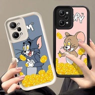 Case for Xiaomi Redmi 13X Note poco X5 F6 13 12 F5 Pro Turbo 3 5G Q-46 Cat and Mouse
