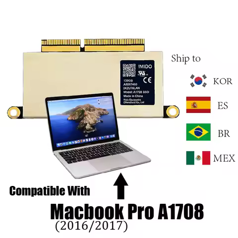 Macbook Pro SSD 1tb Para Laptop Compatible With A1708 Model (Late 2016-Mid 2017 Yr) (EMC 2978/3164) 