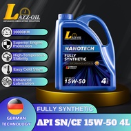 LAZZOIL FULLY SYTHETIC 15W50 ENGINE OIL 4L