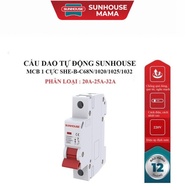 SUNHOUSE MCB 1-POLE AUTOMATIC BREAKER SHE-B-C68N/1020/1025/1032