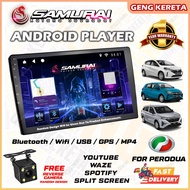 [PERODUA] SAMURAIKATANA 4 Core Kereta Android Player 9 10 inch 2+64 RAM ROM Car Multimedia MP5 Split