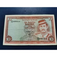 Offer M6 Banknote Brunei Siri 2 Tahun1976 Sa-Puloh Ringgit A/10 889314  Condition Cantik Seperti Di 