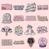 Girl Power Enamel Pins Brooches Custom Feminist Texts Brooch Lapel Badges Feminism Jewelry Gift for 