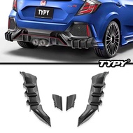 For Honda Civic 10th 16-21 Body Kits Rear Spoiler Bumper EdgeRear Diffuser Hatchback Civic FK4 FK7 R