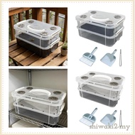 [ShiwakibcMY] Mealworms Breeding Box Corn Worm Feeding Box Stackable Clear Terrarium Habitat