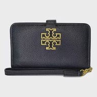 TORY BURCH 簡約皮革中夾-黑