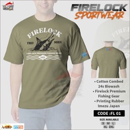 EXTRA BONUS | FIRELOCK FPFG FISHING T-SHIRT FL-01 Victory Fishing Mall