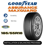 [INSTALLATION PROVIDED] 185/55 R16 GOODYEAR ASSURANCE MAXGUARD Tyre for Honda City and Jazz