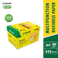 IK Yellow 450s 80gsm A4 paper 1 Carton box (10 Ream) (450 sheets/ream)