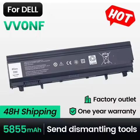 Keyuan VV0NF 5600mAh N5YH9/E5440 Laptop Battery for DELL Latitude E5540/VJXMC/0K8HC Series F49WX/FT6
