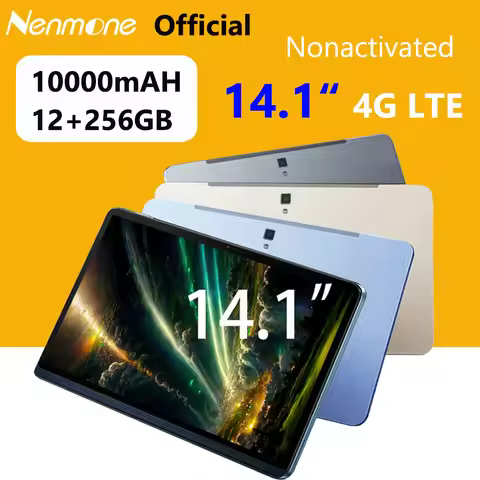 Global Version 14.1 Inch 1920x1080 Korean Big Screen Tablet PC 4G LET 8+16MP 12+256GB 5G WiFi 2 IN 1