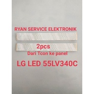 Lg 55LV340C LED TV LVDS FLEXIBLE CABLE from Tcon to panel