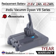 MLIFE - รับประกัน 1 ปี - แบตเตอรี่ Dyson V8 เครื่องดูดฝุ่น 21.6V 2Ah สำหรับ Battery Dyson V8 Absolut