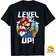 Super Mario Level Up Bowser Flag Portrait Graphic T-Shirt Children's T-Shirt Children's Clothing Bab