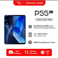 itel P55 5G Smartphone RAM 12gb + ROM 128gb MTKD6080 90Hz 5000mAh +6.6 Big Screen