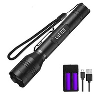 [3098] LETION LED Flashlight, Rechargeable Flashlight with 2×18650 Rechargeable Battery Charger USB Cable, Super Bright