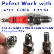Universal Spark Plug A7TC A7TJC 3 Electrode GY6 50cc-125cc Moped Scooter ATV Quads Spark Plug for C7