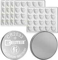 100PCS EEMB CR2032 Battery 3V Lithium Battery Li-MnO₂ Button Battery 2032 Battery DL2032,ECR2032,LM2