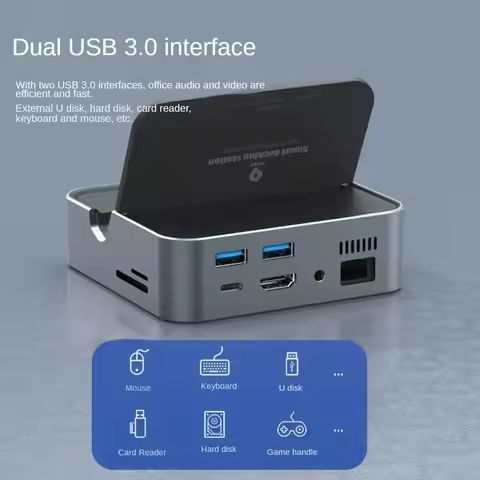 9 in 1 Type C HUB Smartphone Laptop HUB Adapter HDMI-compatible USB C Docking Station for MacBook Pr