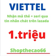 Thẻ cào viettel 1.000.000 VND nhận mã thẻ + seri siêu tốc