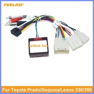 Car Audio DVD Player 16PIN Android Power Cable Adapter With Canbus Box For Toyota Prado/Sequoia/Lex
