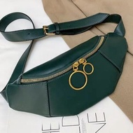 FDF WAIST BAG PU LEATHER (GREEN BLACK RED BROWN BLUE)