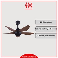 Alpha AX80-5B/40 Inch DC Motor Ceiling Fan (Walnut) | ESH