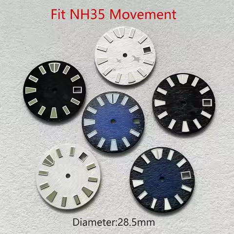 28.5mm NH35 dial luminous PROSPEX dial suitable for NH35 automatic movement devil fish dial with tur