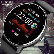 LIGE ใหม่แฟชั่นสมาร์ทนาฬิกาผู้ชาย Full Touch สร้อยข้อมือกีฬากันน้ำบลูทูธนาฬิกาผู้ชาย Smartwatch ผู้หญิงสำหรับ Android Ios