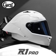 CYRIL CYRIL Motorcycle Full Helmet Helmet R1 PRO Big Tail Four Seasons Wearable Men Women Imitation 