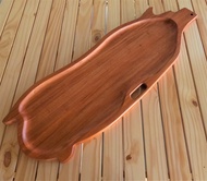 Simply Creative Wooden Lechon Tray small size 30 inches. Wooden Pig Platter Decorative Serving Tray 