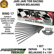 JARI JARI JARI2 RUJI TDR ORIGINAL CHROME 1 SET VELG DEPAN BELAKANG RING 17 HONDA SUPRA X FIT OLD NEW